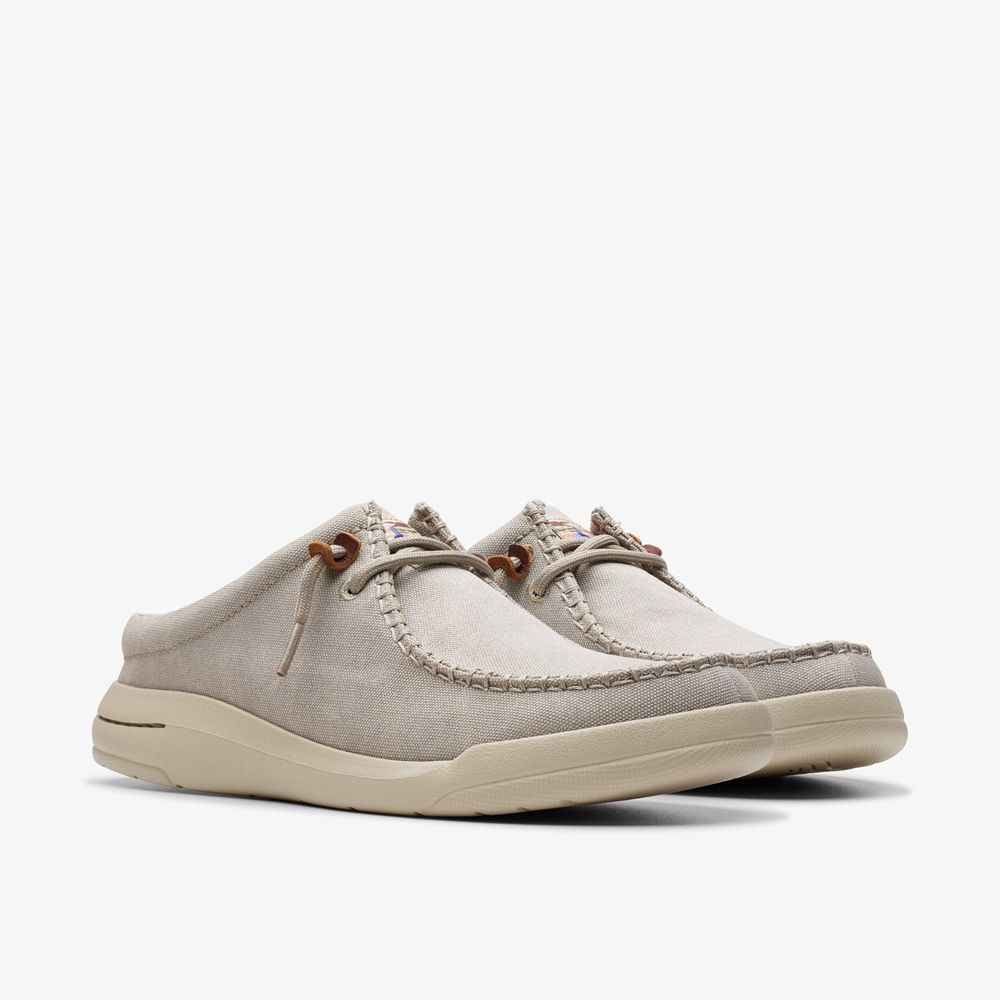 Grey Clarks Men's Driftlite Surf Boat Shoes | 302AYLJTW