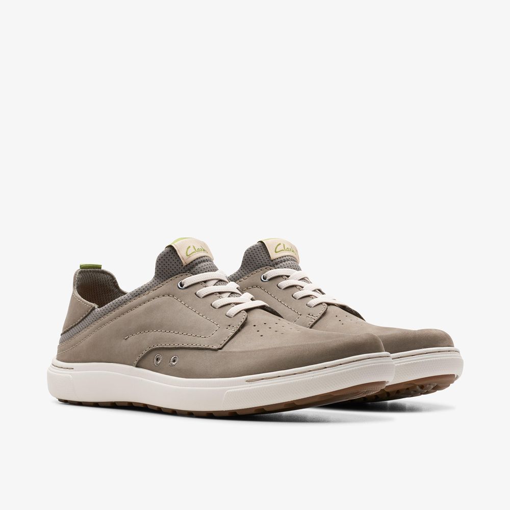 Grey Clarks Men's Mapstone Easy Sneakers | 648CYXASP