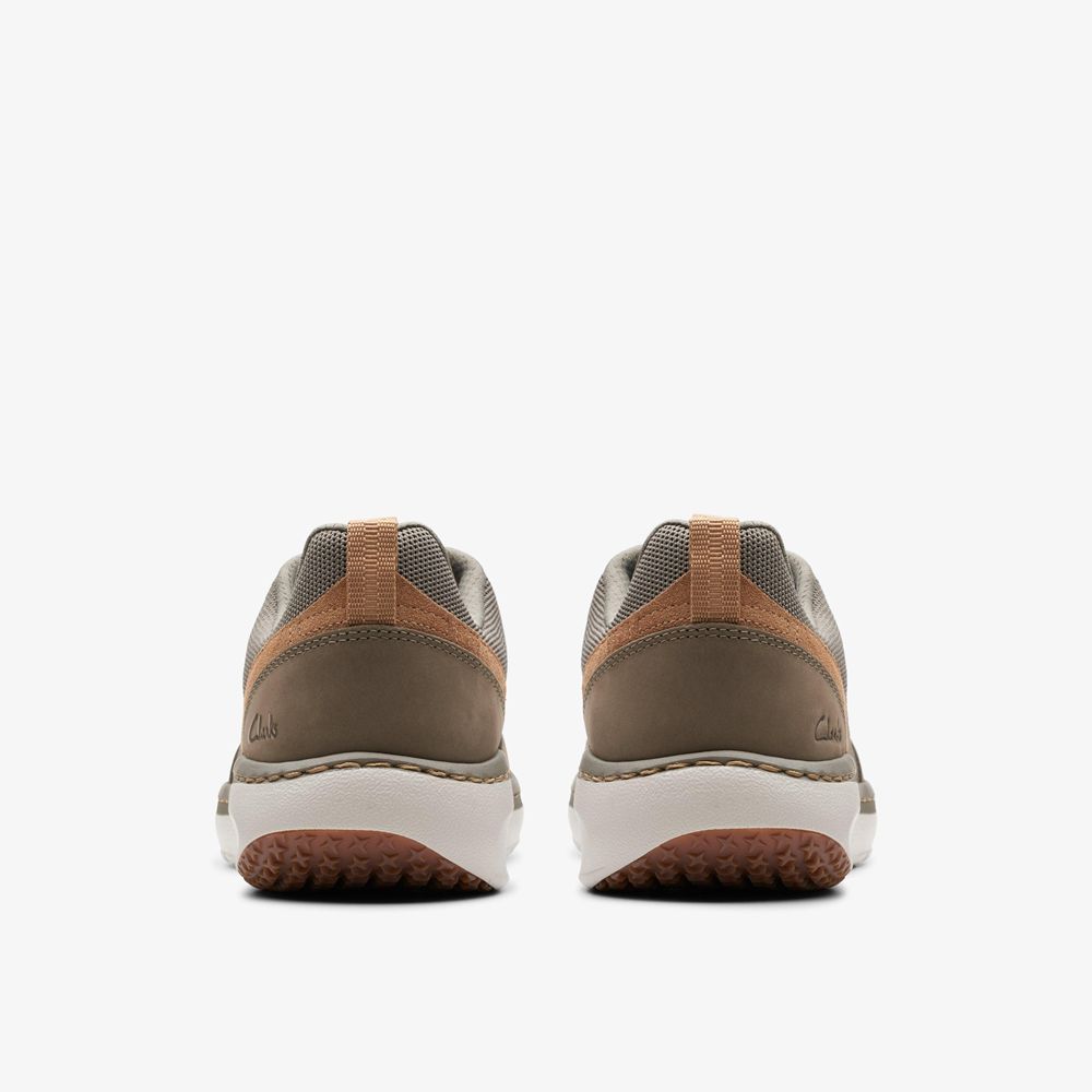 Grey Clarks Men's Pro Knit Sneakers | 971WZBALI