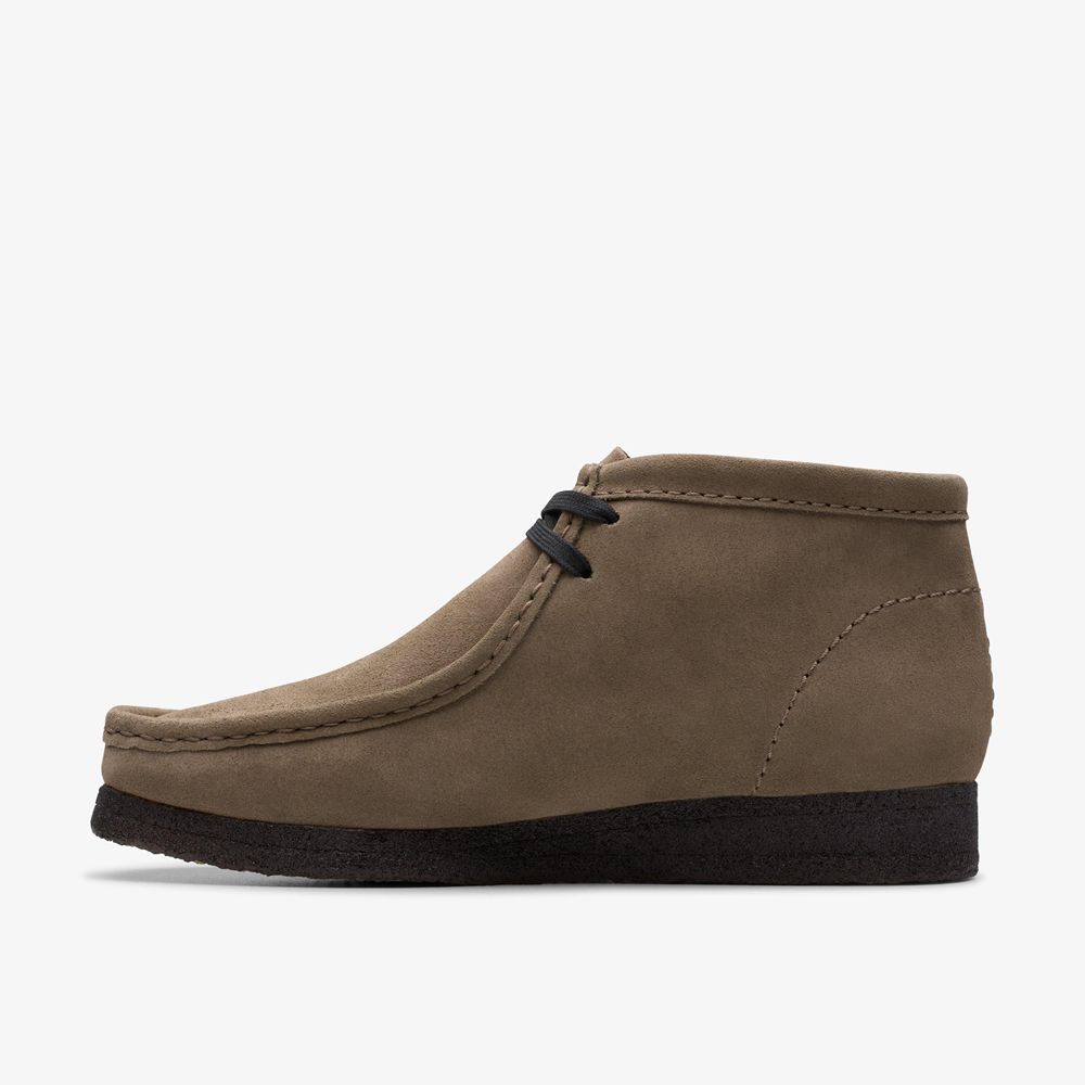 Grey Clarks Men's Wallabee Boots | 431ODLUNZ