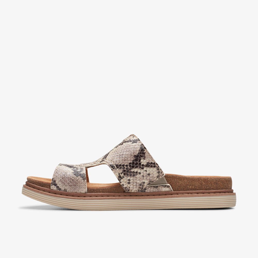 Grey Clarks Women's Arwell Walk Flat Sandals | 391QUKBOT