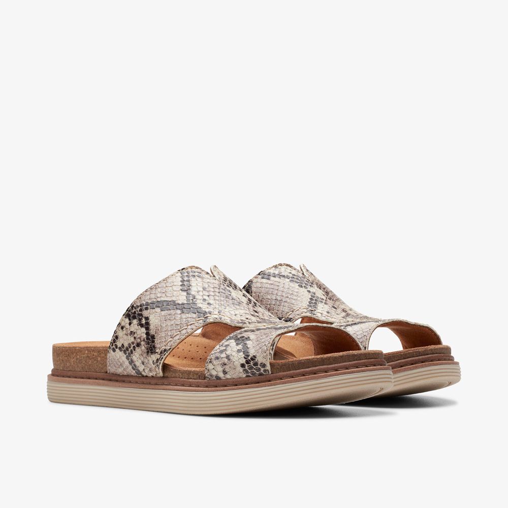 Grey Clarks Women's Arwell Walk Flat Sandals | 391QUKBOT