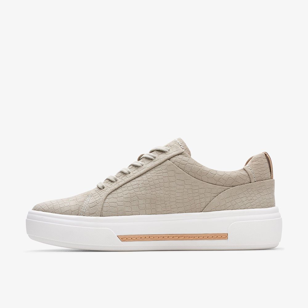 Grey Clarks Women's Hollyhock Walk Sneakers | 835SBPWNQ