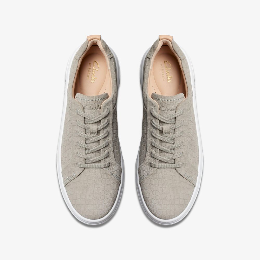 Grey Clarks Women's Hollyhock Walk Sneakers | 835SBPWNQ