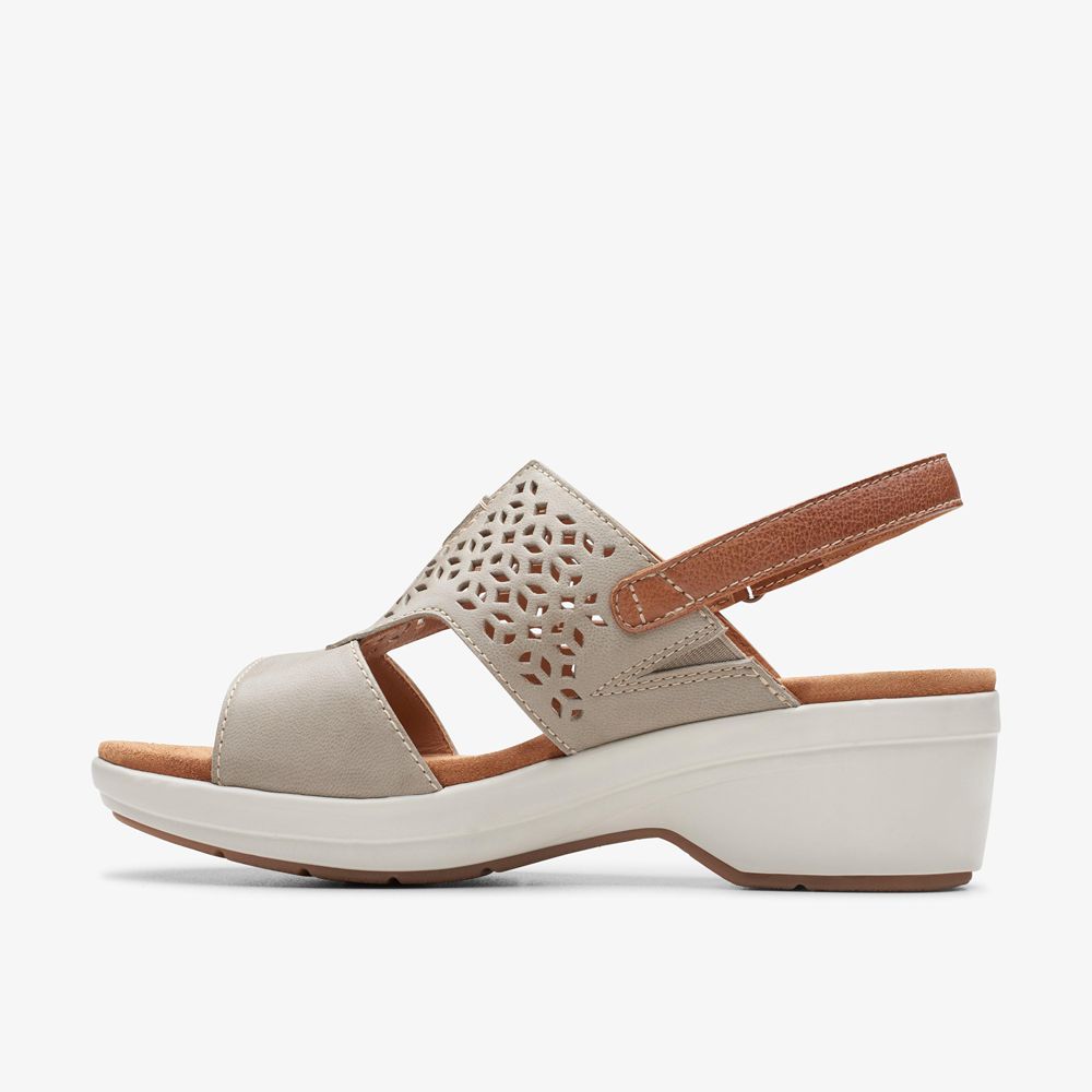 Grey Clarks Women's Tuleah Sun Heeled Sandals | 670RDNKSC