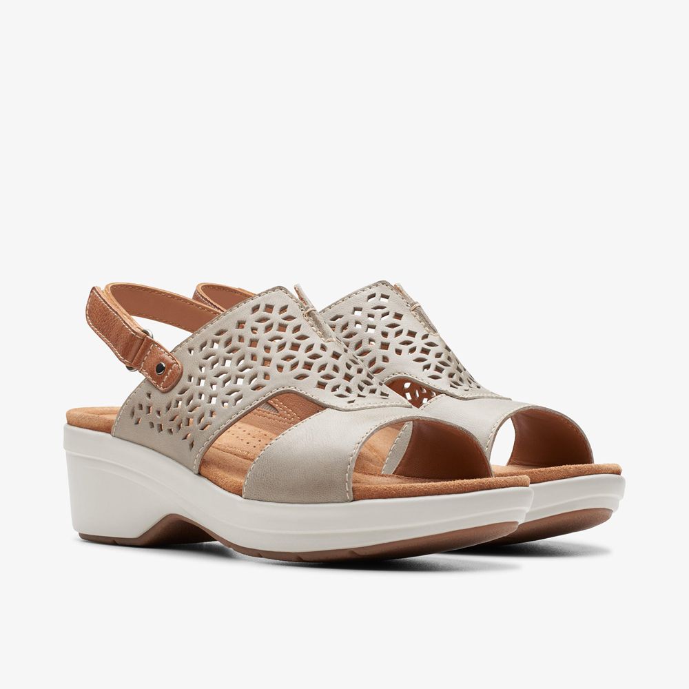 Grey Clarks Women's Tuleah Sun Heeled Sandals | 670RDNKSC