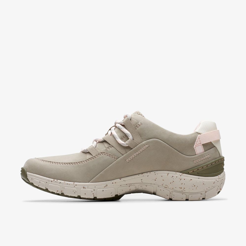 Grey Clarks Women's Wave Range Sneakers | 350FJWGZP