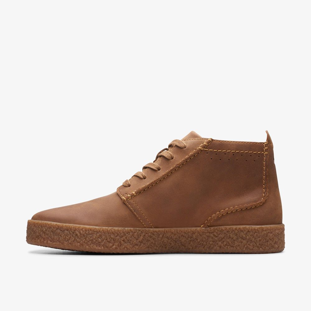 Khaki Clarks Men's Streethill Mid Boots | 615ZBYLXG