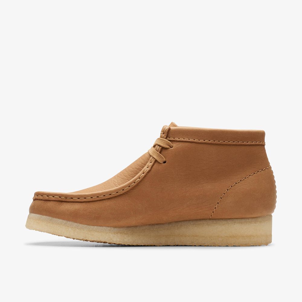 Khaki Clarks Women's Wallabee Boots | 451APMKQT