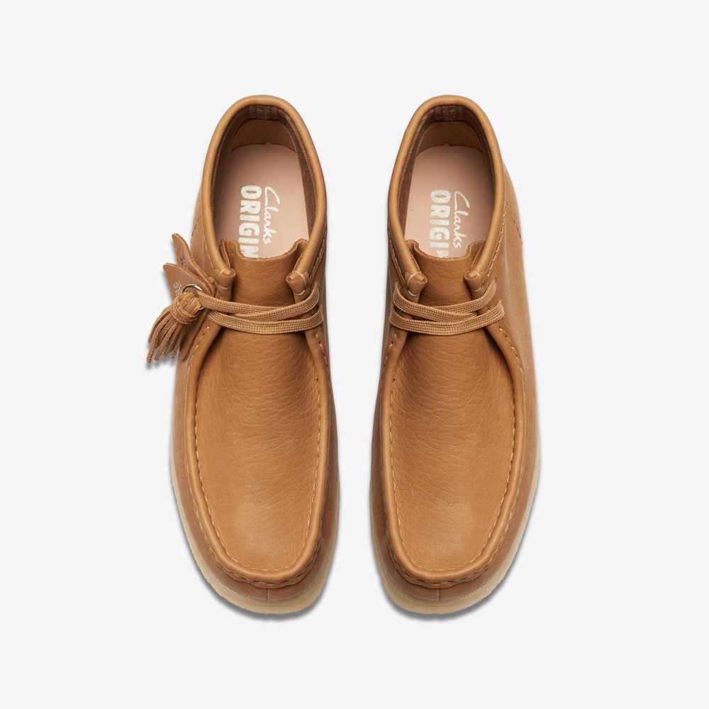 Khaki Clarks Women's Wallabee Boots | 451APMKQT