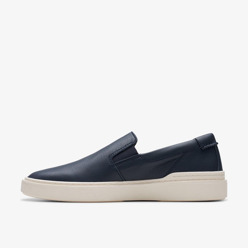 Navy Clarks Men's Craft Swift Go Sneakers | 862GBKEQZ