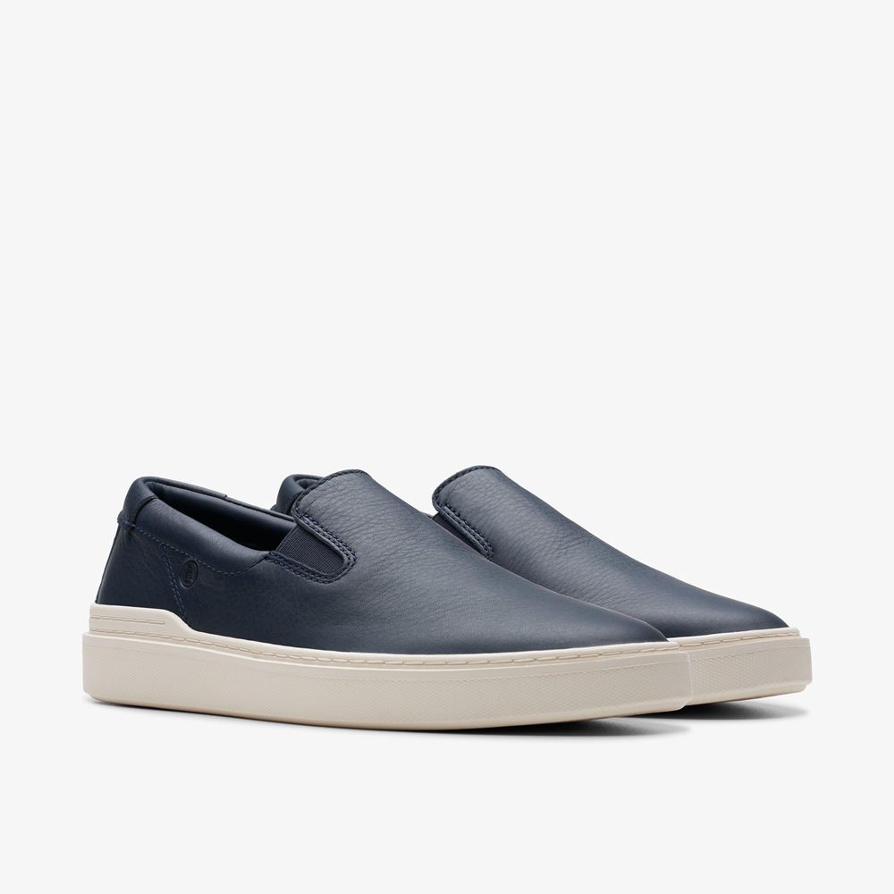 Navy Clarks Men's Craft Swift Go Sneakers | 862GBKEQZ