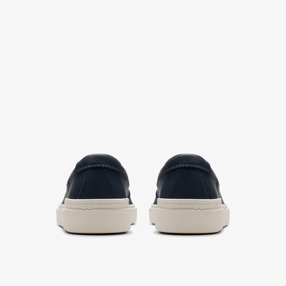 Navy Clarks Men's Craft Swift Go Sneakers | 862GBKEQZ