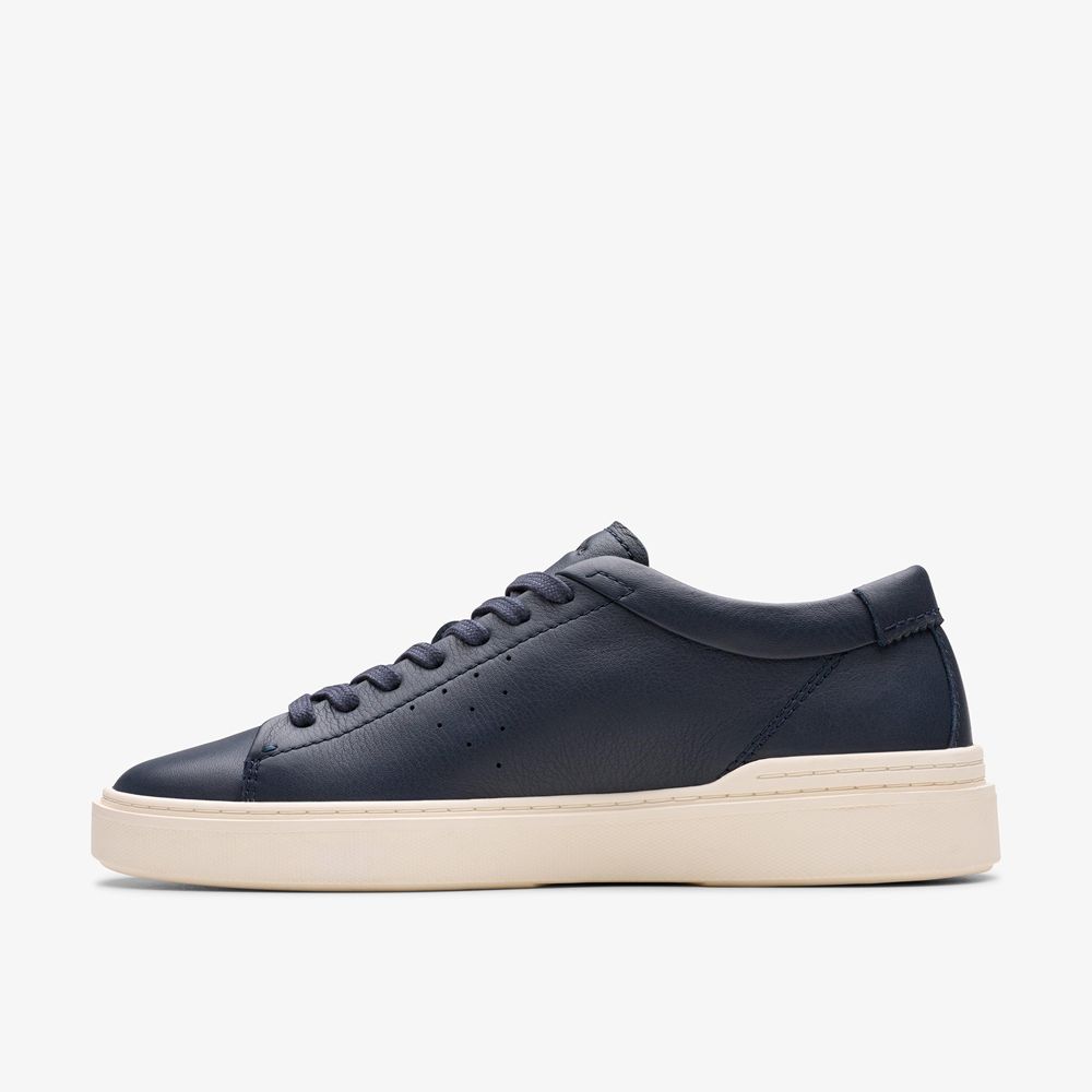 Navy Clarks Men's Craft Swift Sneakers | 194HBZQIX