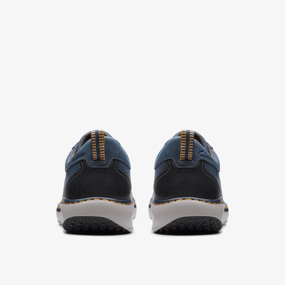 Navy Clarks Men's Pro Lace Sneakers | 760JPHIFX