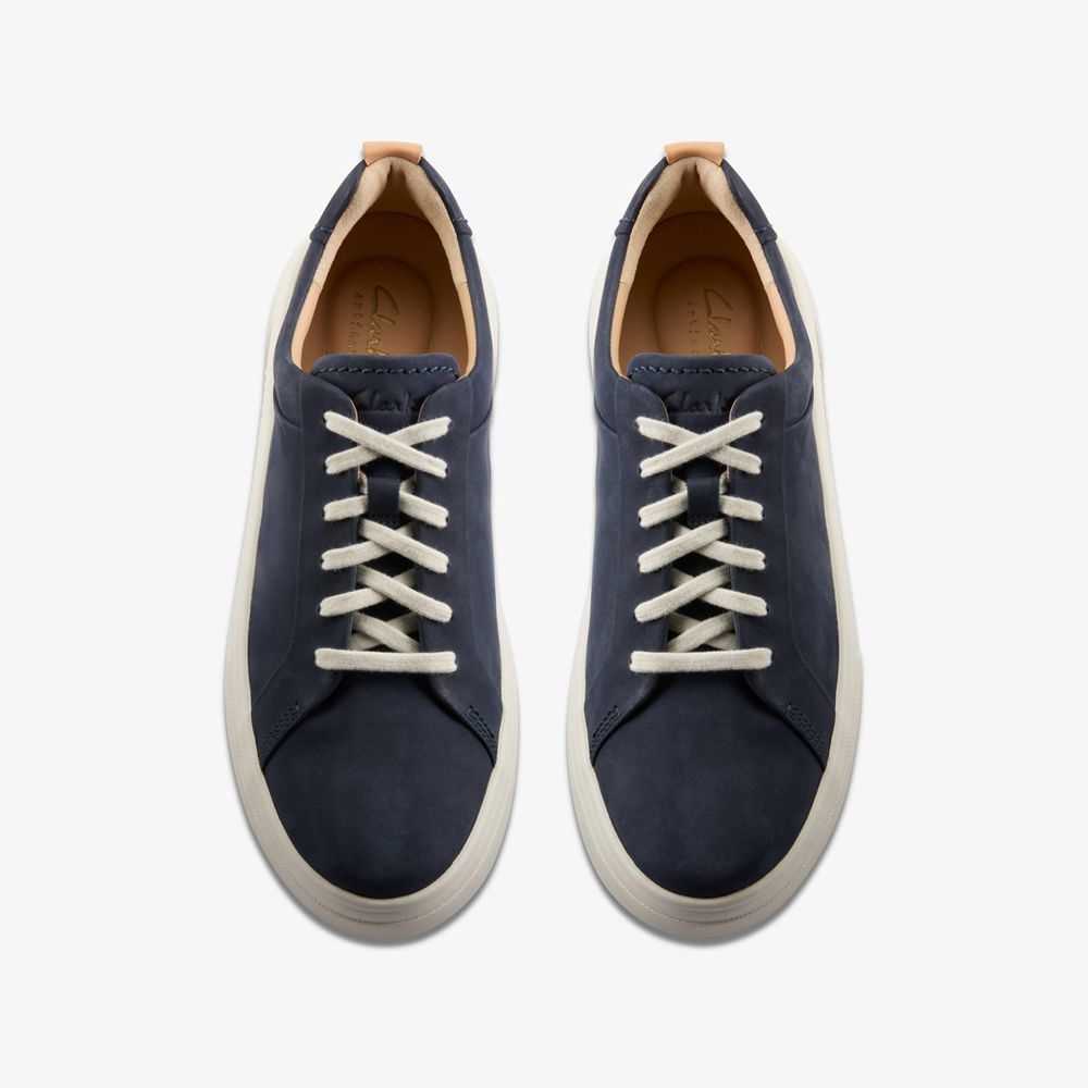 Navy Clarks Women's Hollyhock Walk Sneakers | 685SIJFVX