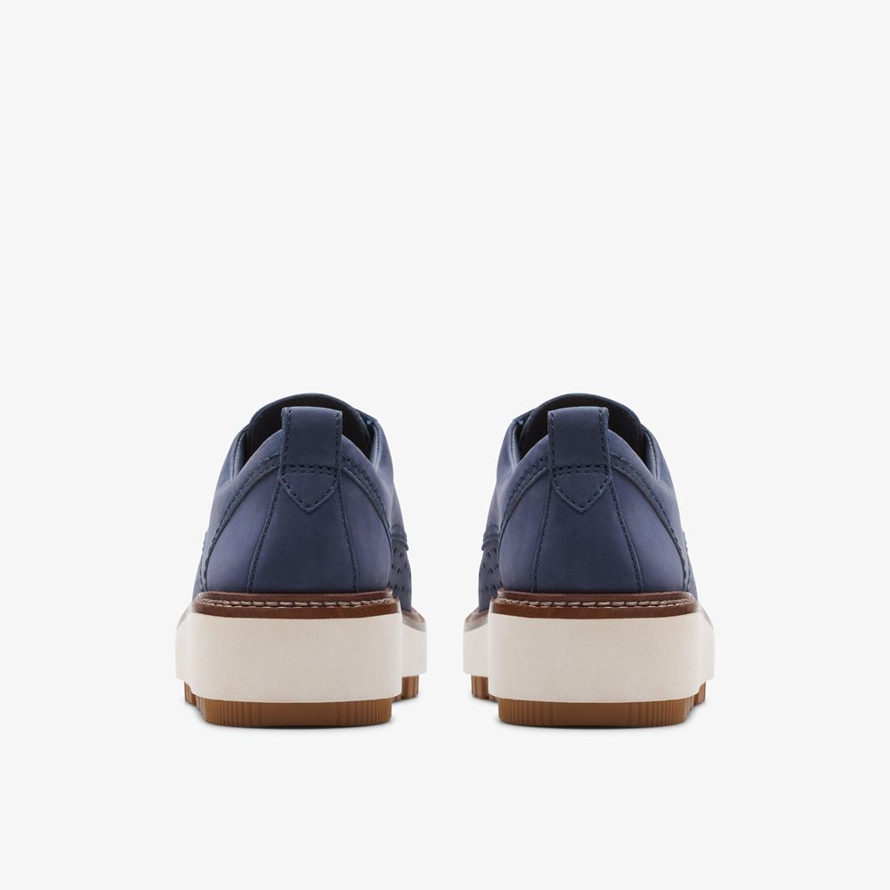 Navy Clarks Women's Orianna Move Oxfords | 813LIZJUS