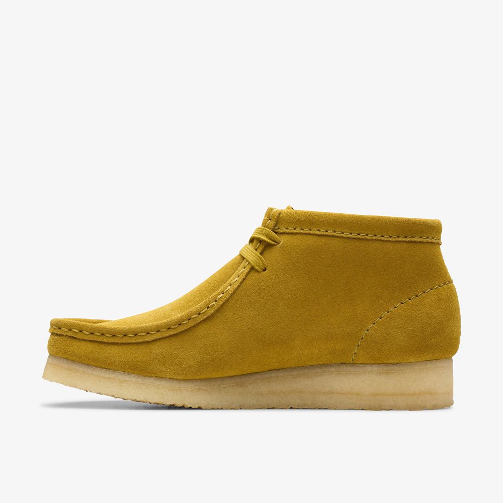 Olive Clarks Women's Wallabee Boots | 542UEAHVZ