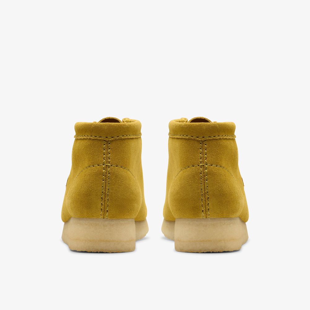 Olive Clarks Women's Wallabee Boots | 542UEAHVZ