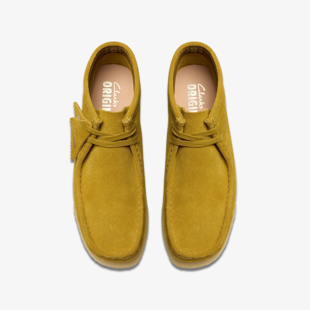 Olive Clarks Women's Wallabee Boots | 542UEAHVZ