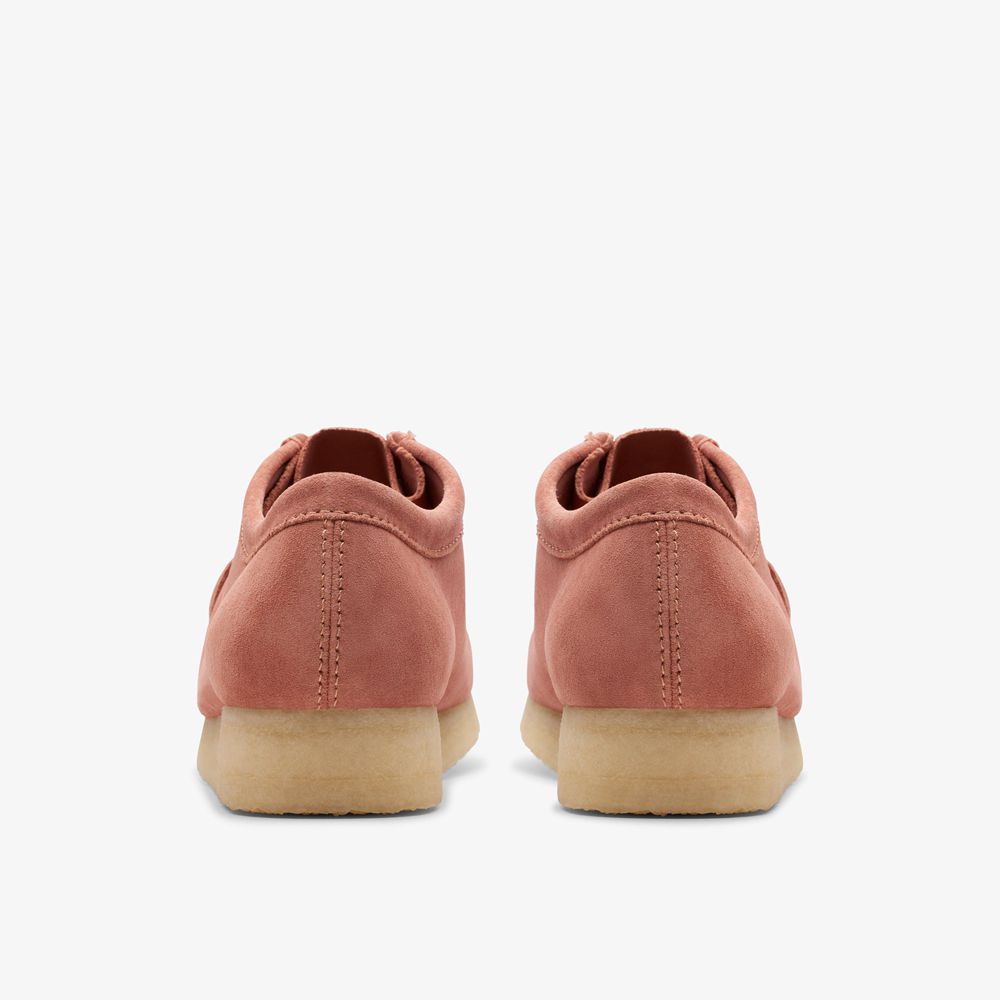 Pink Clarks Men's Wallabee Slip On Shoes | 135NCMTSY