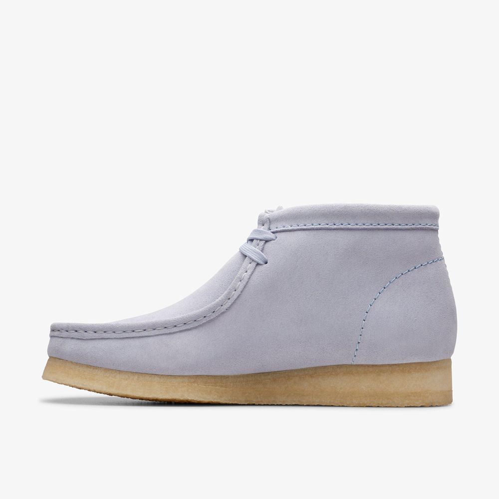 Purple Clarks Men's Wallabee Boots | 689QEVMUJ