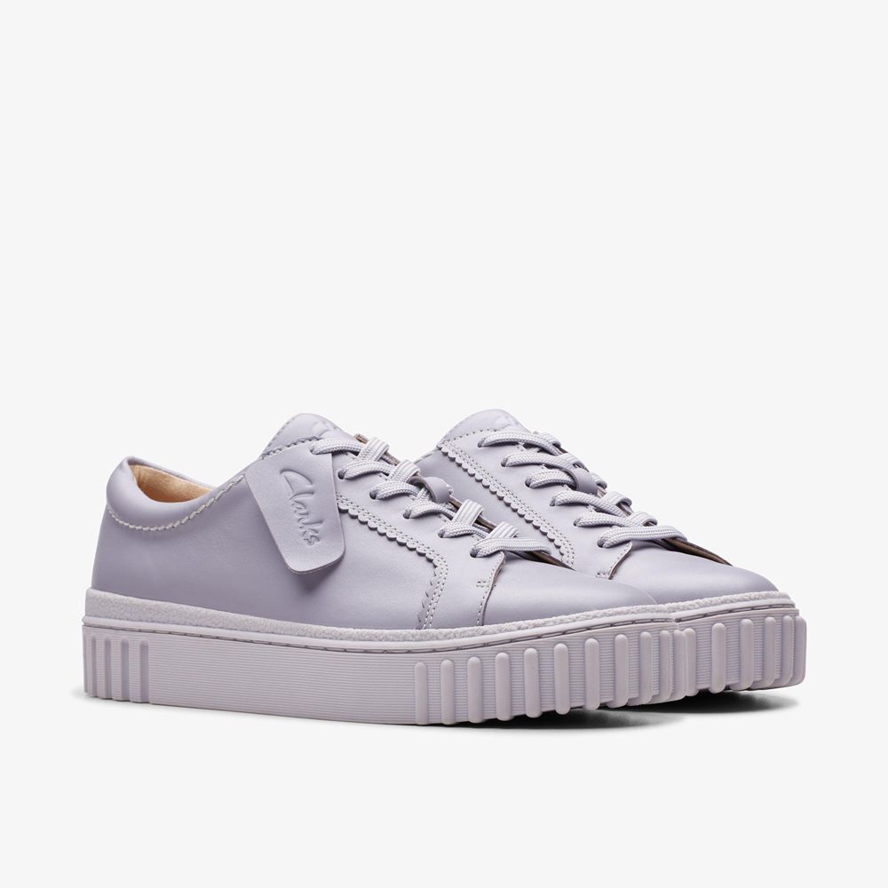 Purple Clarks Women's Mayhill Walk Sneakers | 908WFBYHK