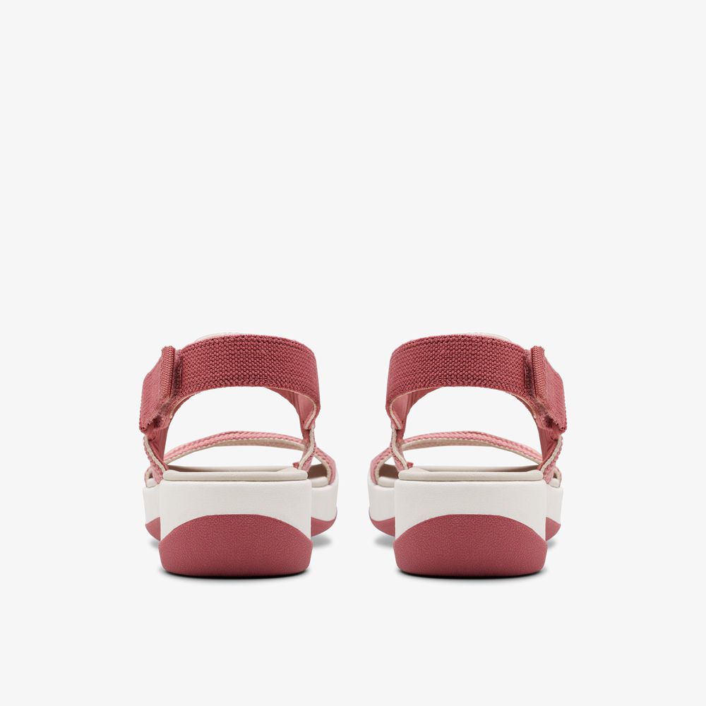 Rose Clarks Women's Arla Stroll Wedge Sandals | 576WOILZU