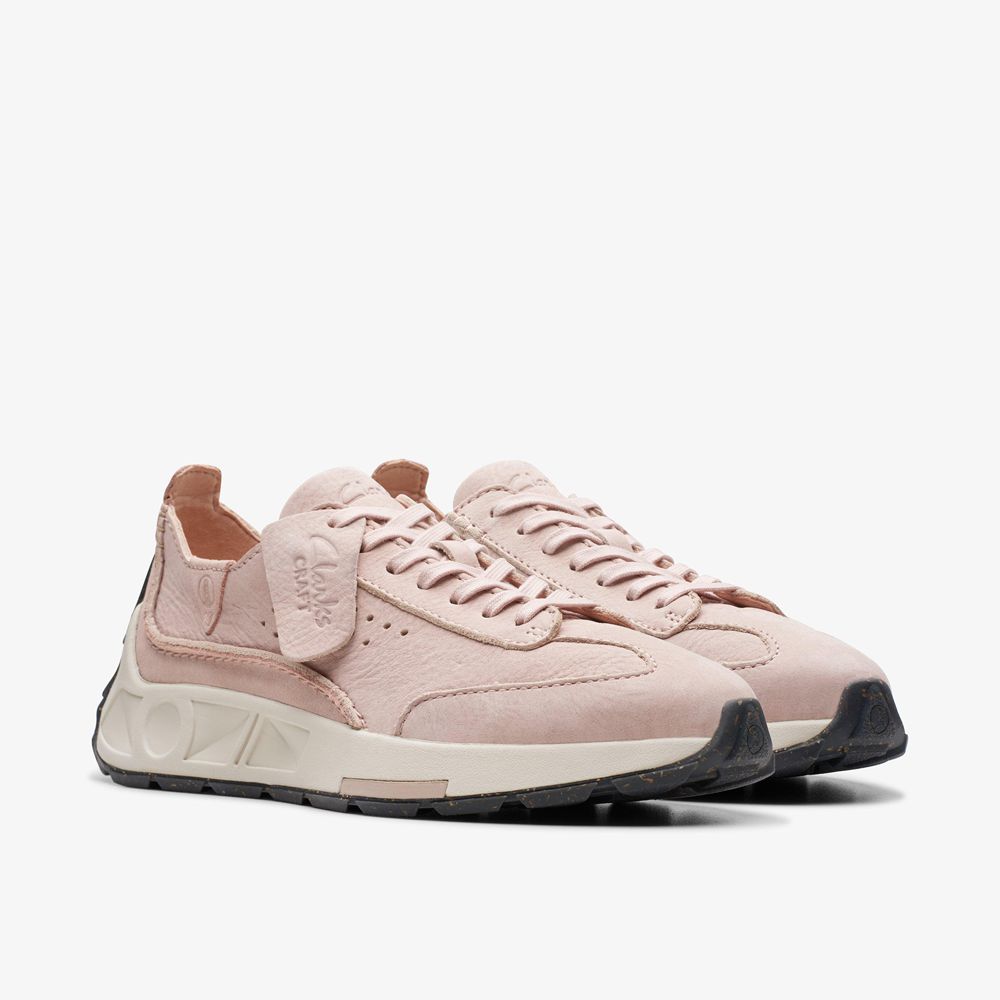 Rose Clarks Women's Craft Speed Sneakers | 632JDUXMQ