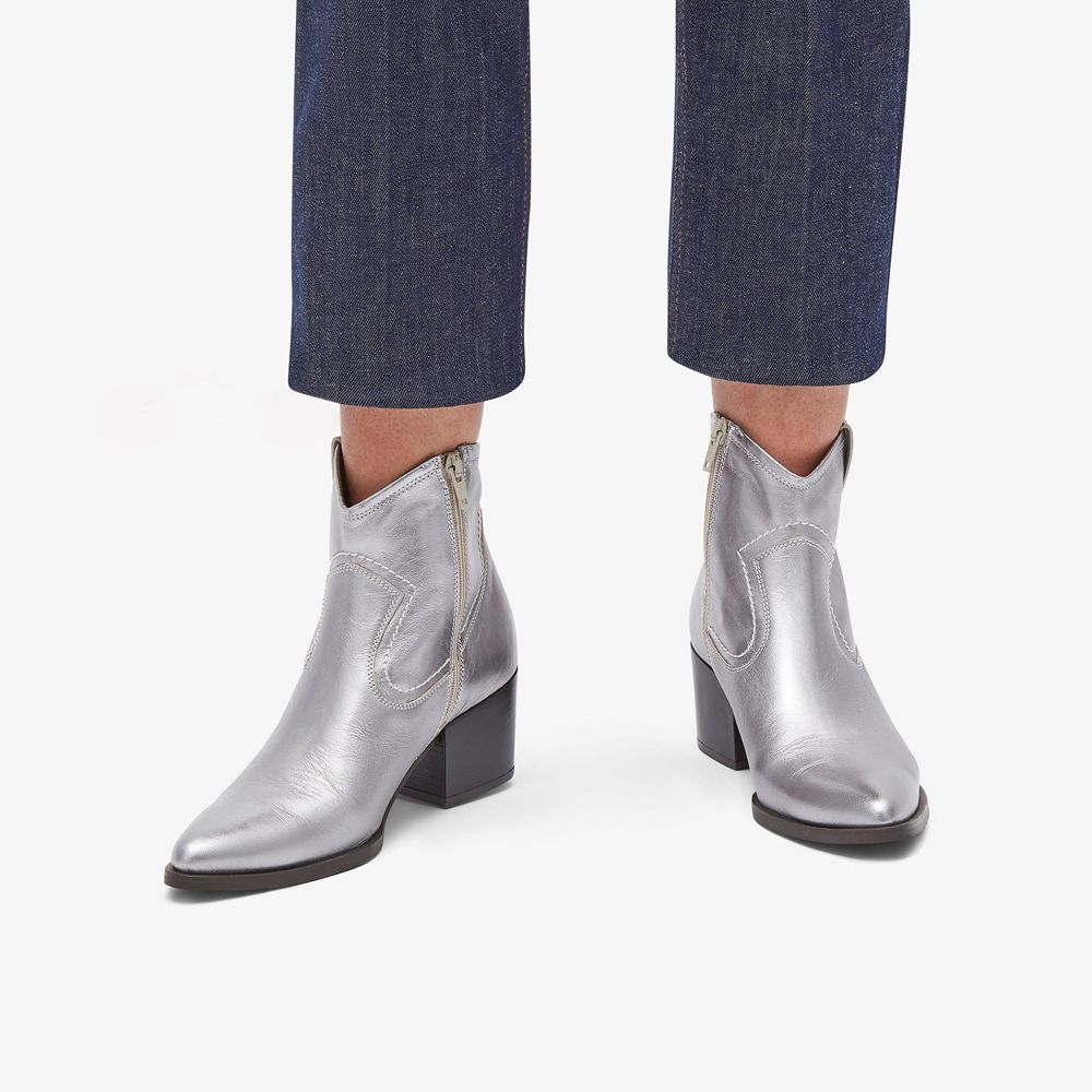 Silver Clarks Women's Elder Rae Boots | 591XFLBJE