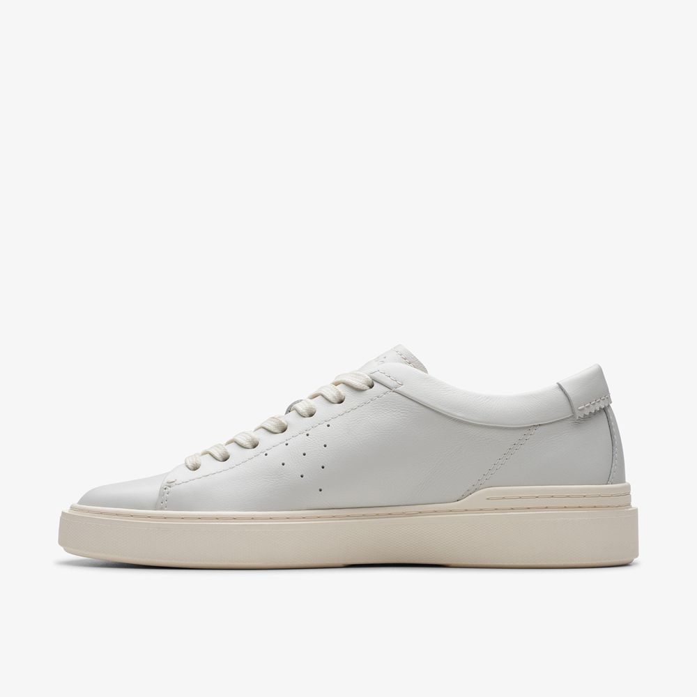 White Clarks Men's Craft Swift Sneakers | 926XSABGT