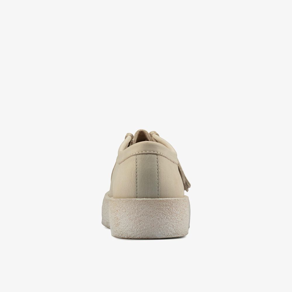 White Clarks Men's Wallabee Cup Slip On Shoes | 370FPYXNB