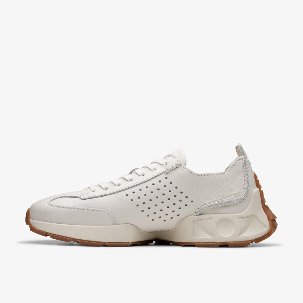 White Clarks Women's Craft Speed Sneakers | 906FTLHZQ