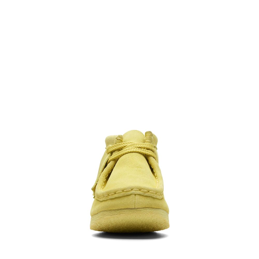 Yellow Clarks Kids Wallabee Older Boots | 297VCXQDJ