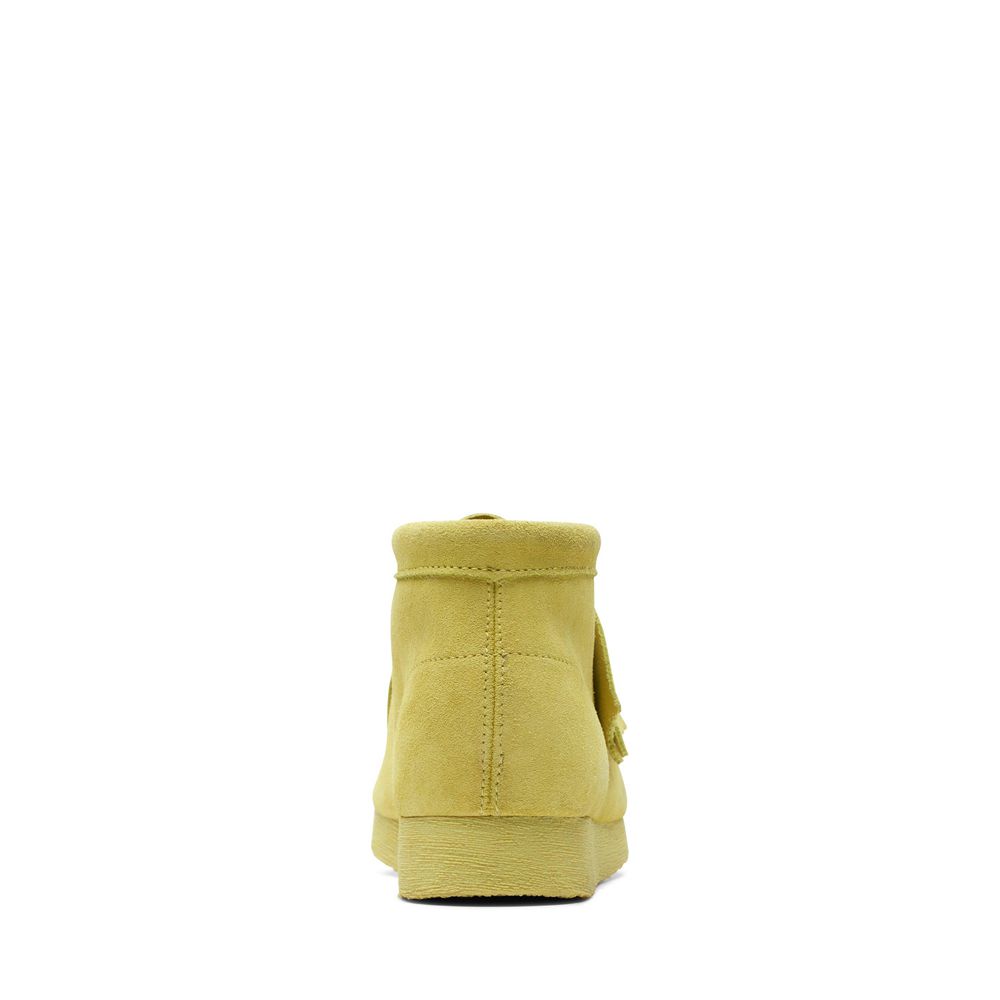 Yellow Clarks Kids Wallabee Older Boots | 297VCXQDJ